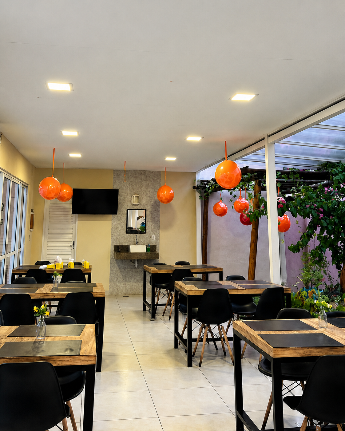 Ambiente do Restaurante Pimenta Verde
